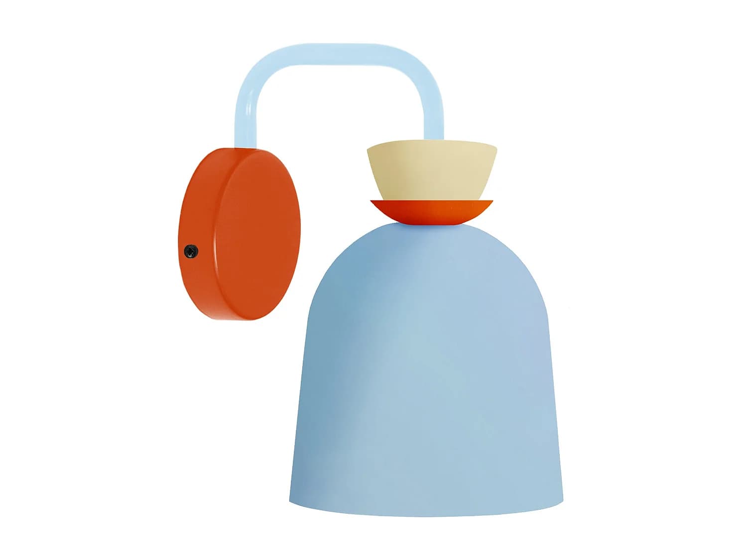 Applique TOSEL ,métal,Bleu,H27xD14,5xP22,5cm