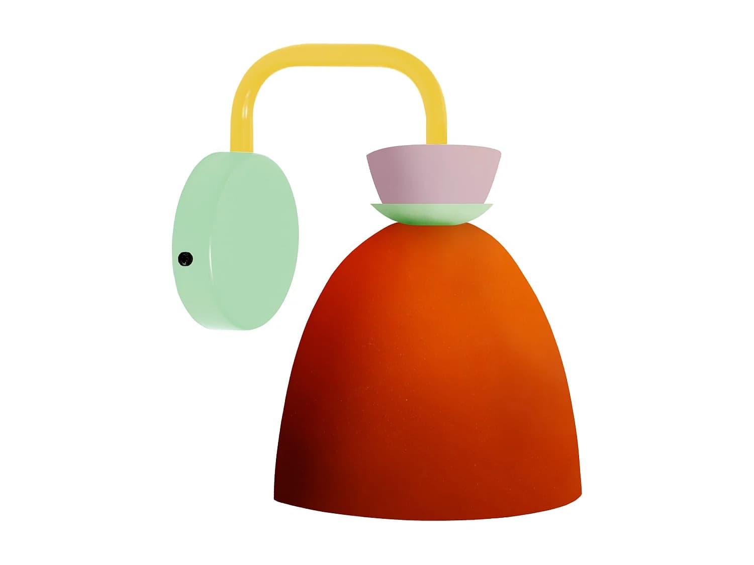 Applique TOSEL ,métal,Orange ,H24xD14xP23,5cm