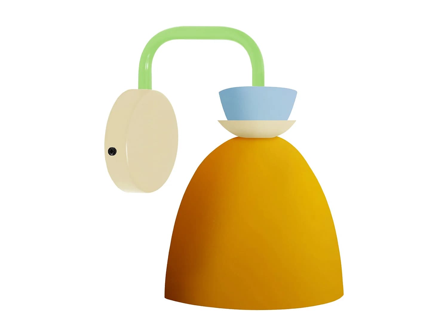 Applique TOSEL ,métal,Jaune ,H24xD14xP23,5cm