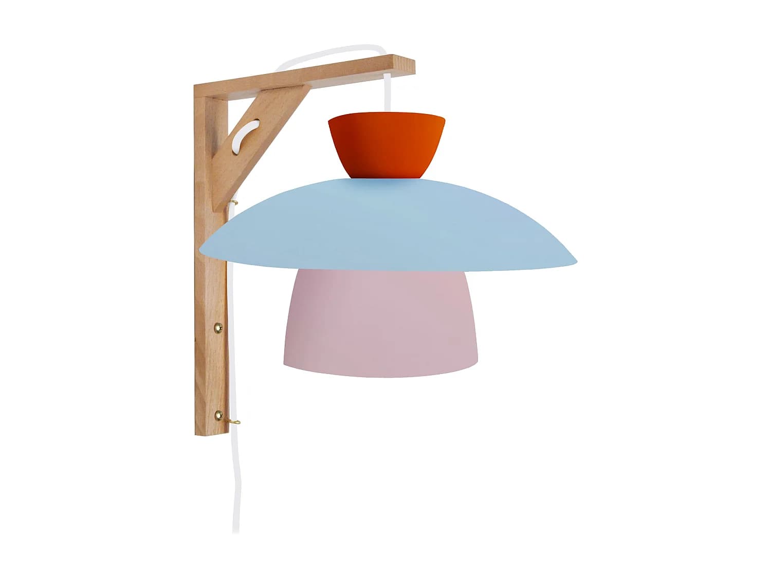 Applique TOSEL ,bois,Rose ,H30xD24xP27,5cm