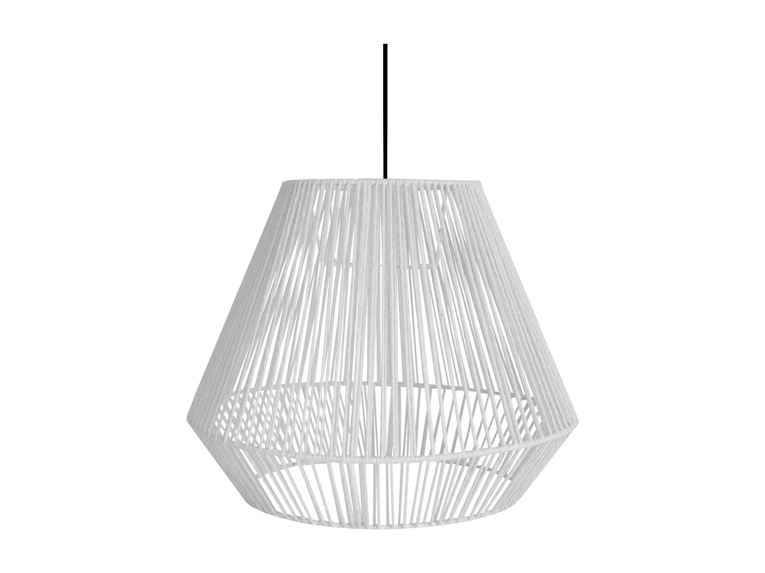 Suspension TOSEL ,métal,fibre ,Blanc ,H88xD40xP40cm