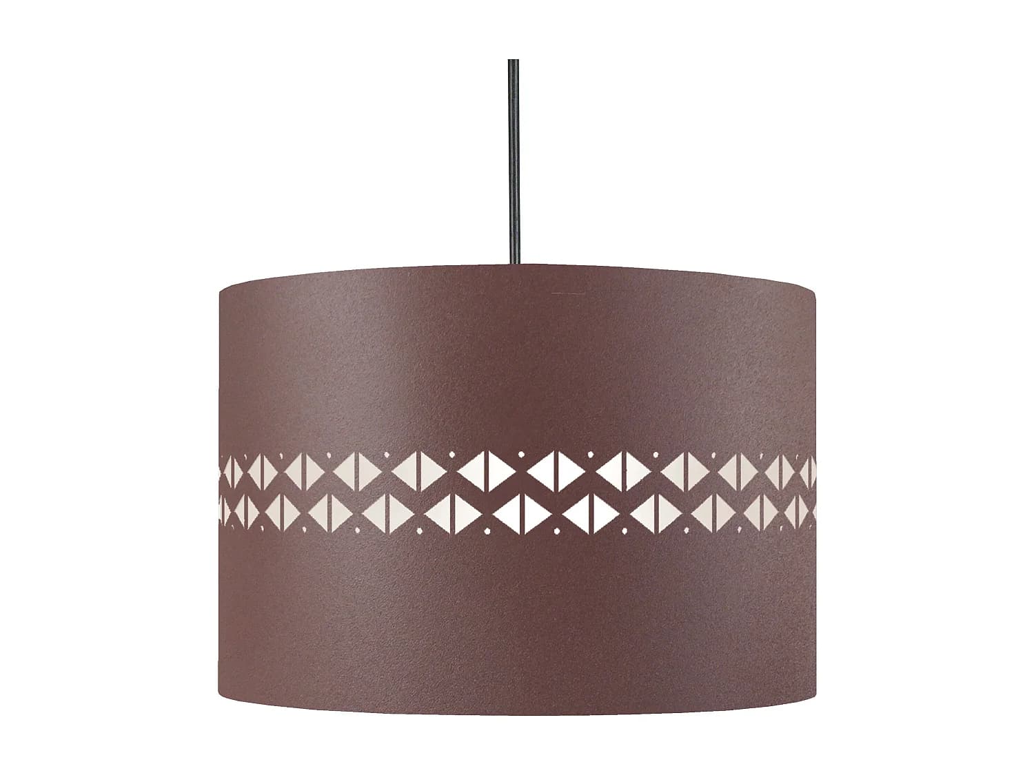 Suspension TOSEL ,métal,Marron, H 80xD30x P 30 cm