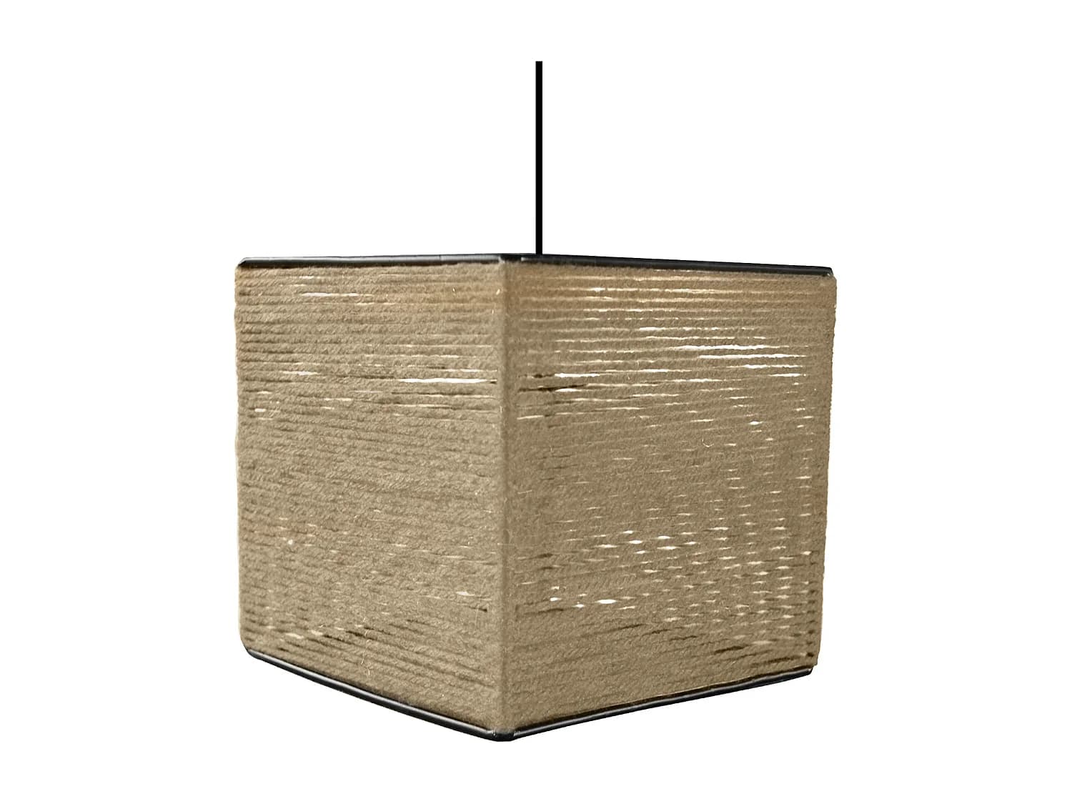 Suspension TOSEL ,fibre ,naturel, H90xD20xP 20cm