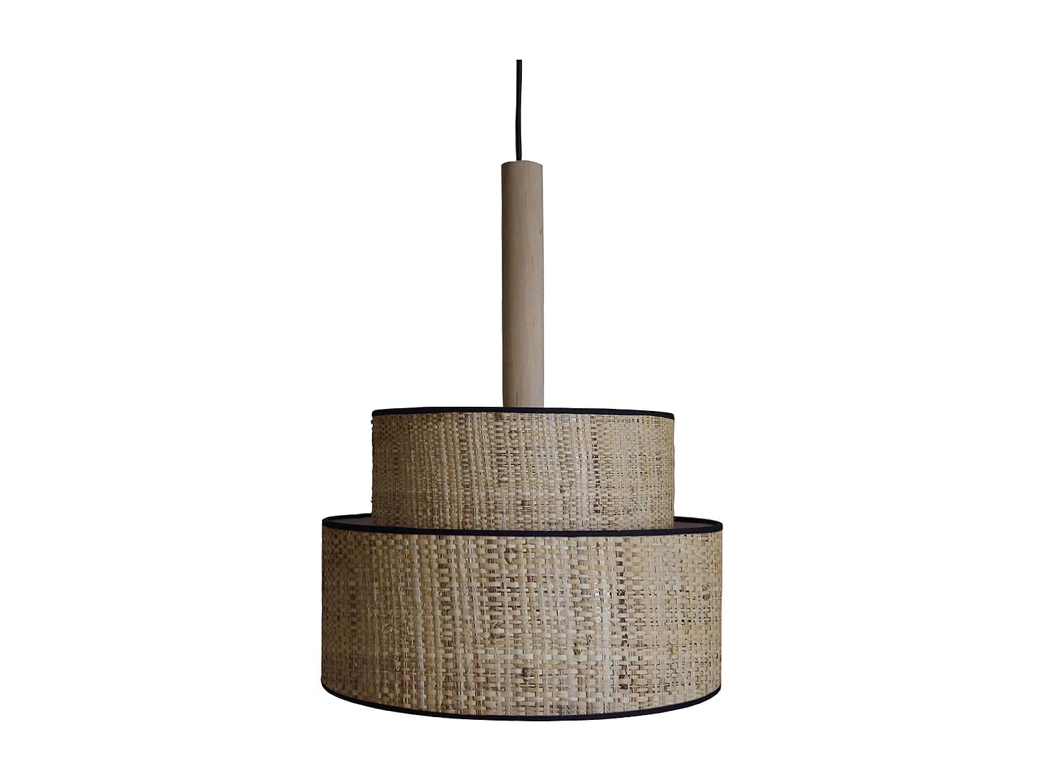Suspension TOSEL ,métal,fibre ,naturel,H85xD30xP30cm