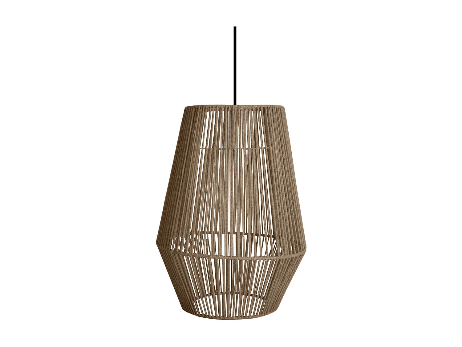 Suspension TOSEL ,métal,fibre ,naturel,H85xD32xP32 cm