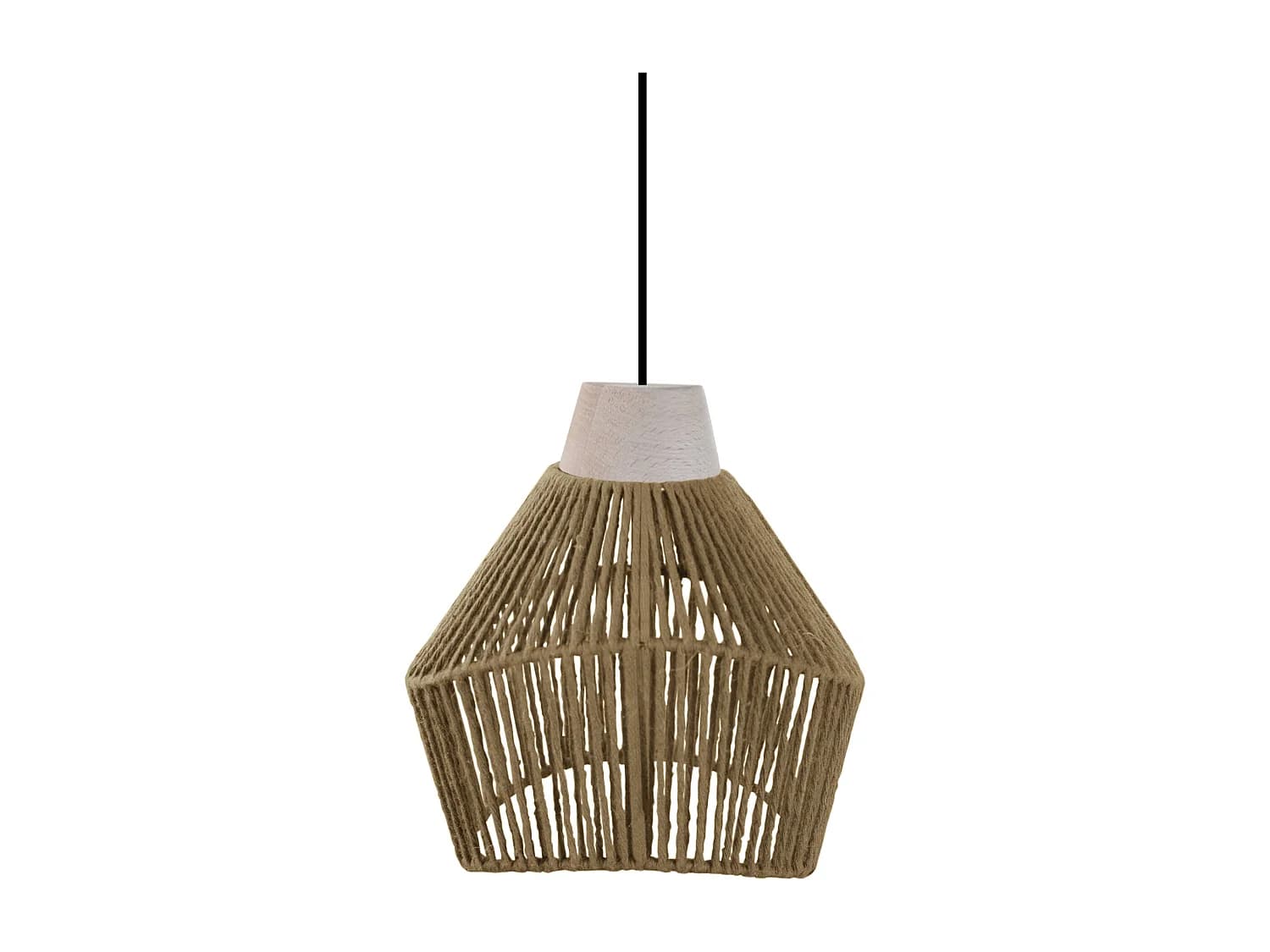Suspension TOSEL ,métal,fibre ,naturel,H80xD 13xP17cm
