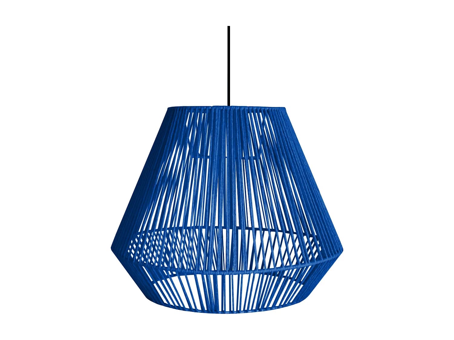 Suspension TOSEL ,métal,fibre ,Bleu,H88xD40xP40cm