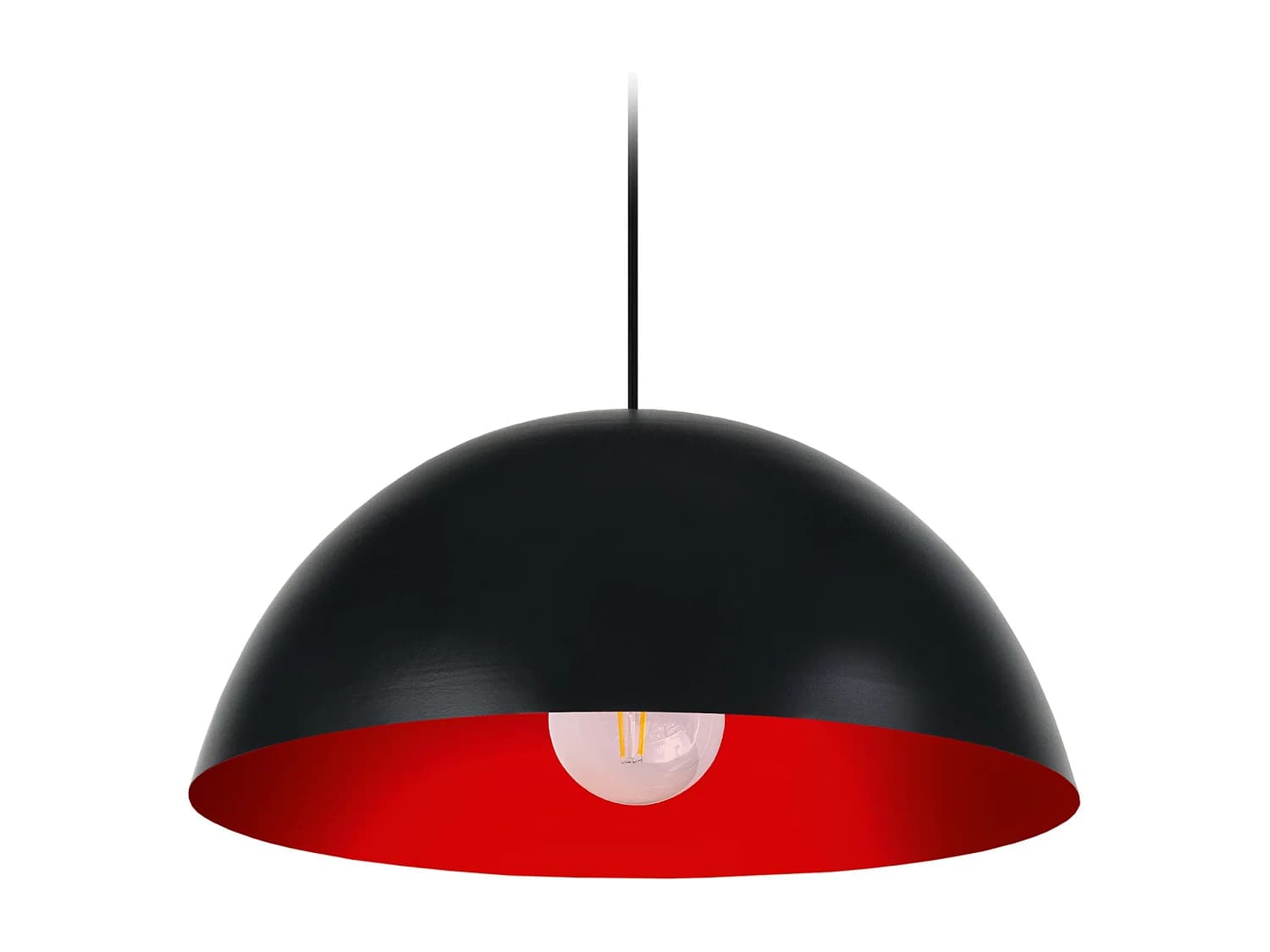 Suspension TOSEL ,métal,Noir , H78xD35xP35cm