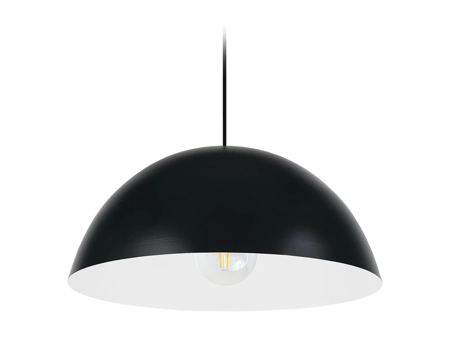 Suspension TOSEL ,métal,Noir ,H78xD 35xP35cm