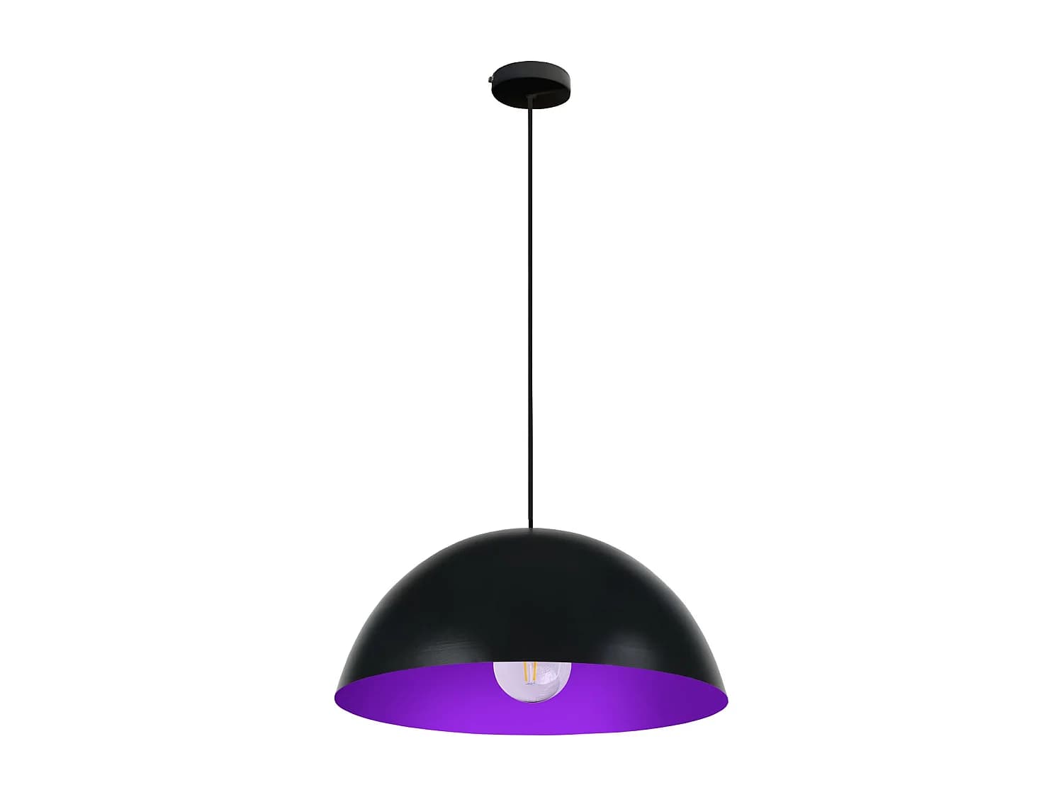 Suspension TOSEL,métal,Noir ,H78xD30xP30cm