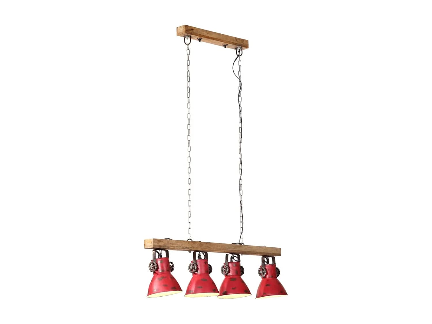 Plafonnier 25 W rouge délavé 90x24x111 cm E27 FR608964
