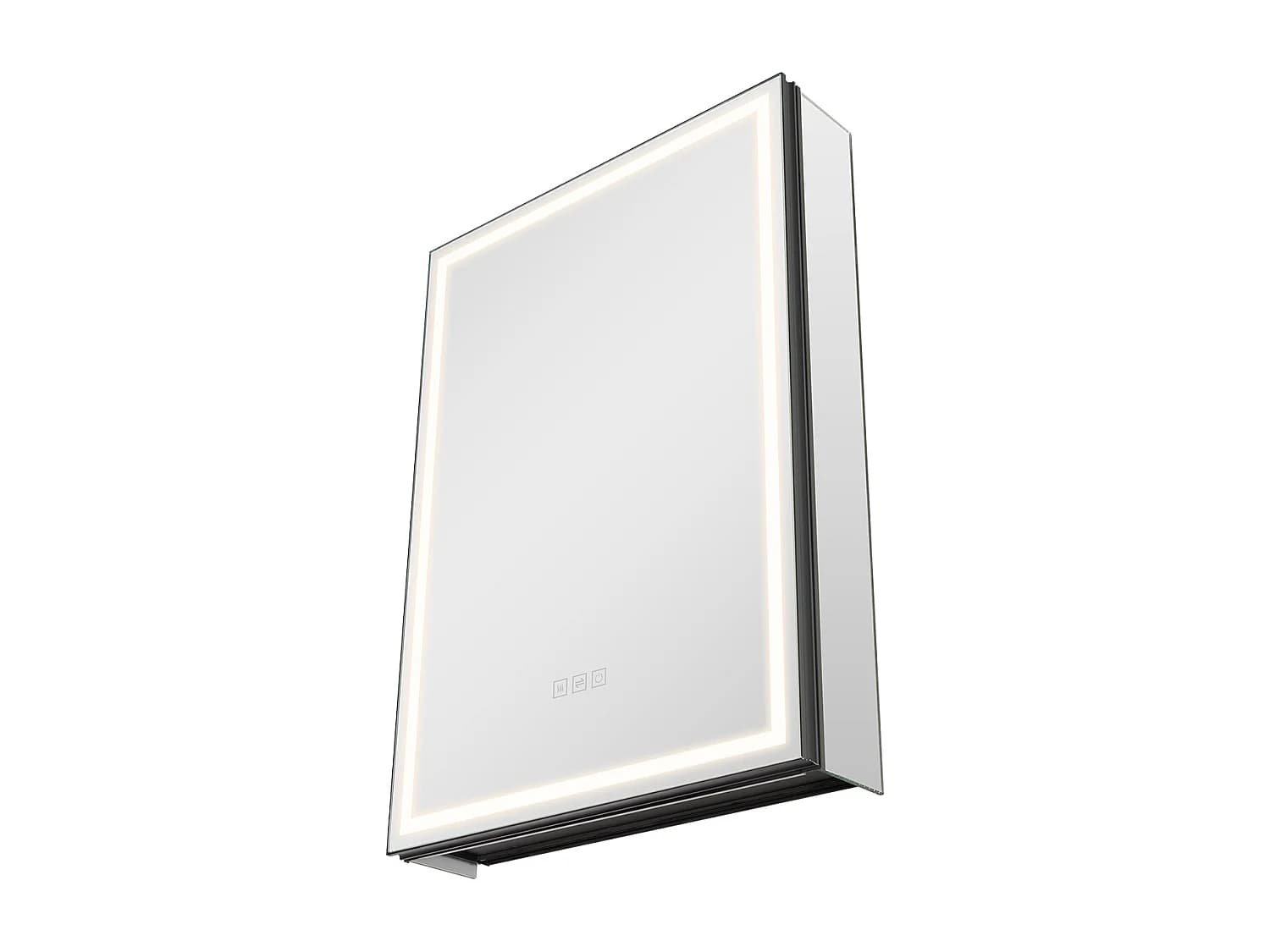Armoire Murale Salle de Bain SucceBuy Armoire de Toilette avec Miroir et LED 3 Couleurs à Intensité Variable, Fonction de Désembuage à Mémoire, 50x70 cm
