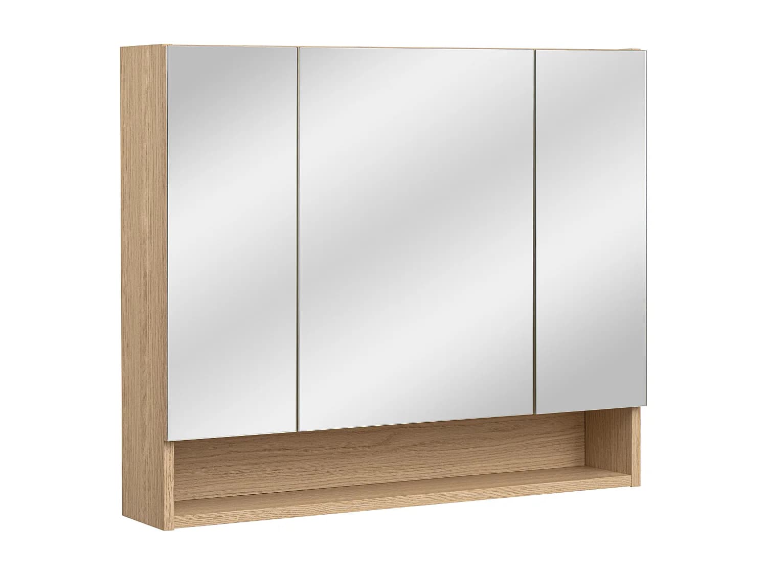 Armoire de salle de bain avec miroir 80 cm 3 portes Aria