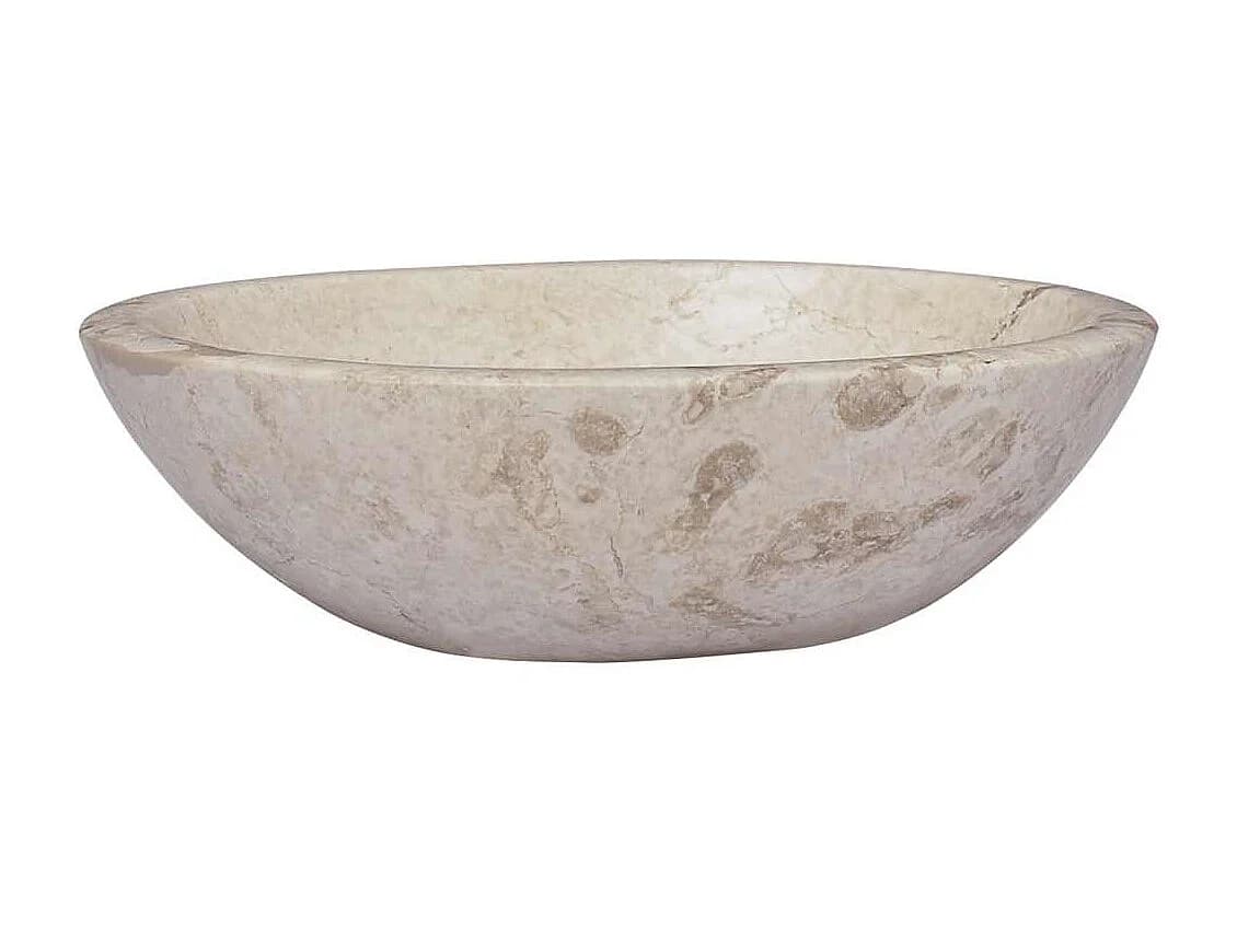 Vasque à poser-Lavabo Crème 53x40x15 cm Marbre