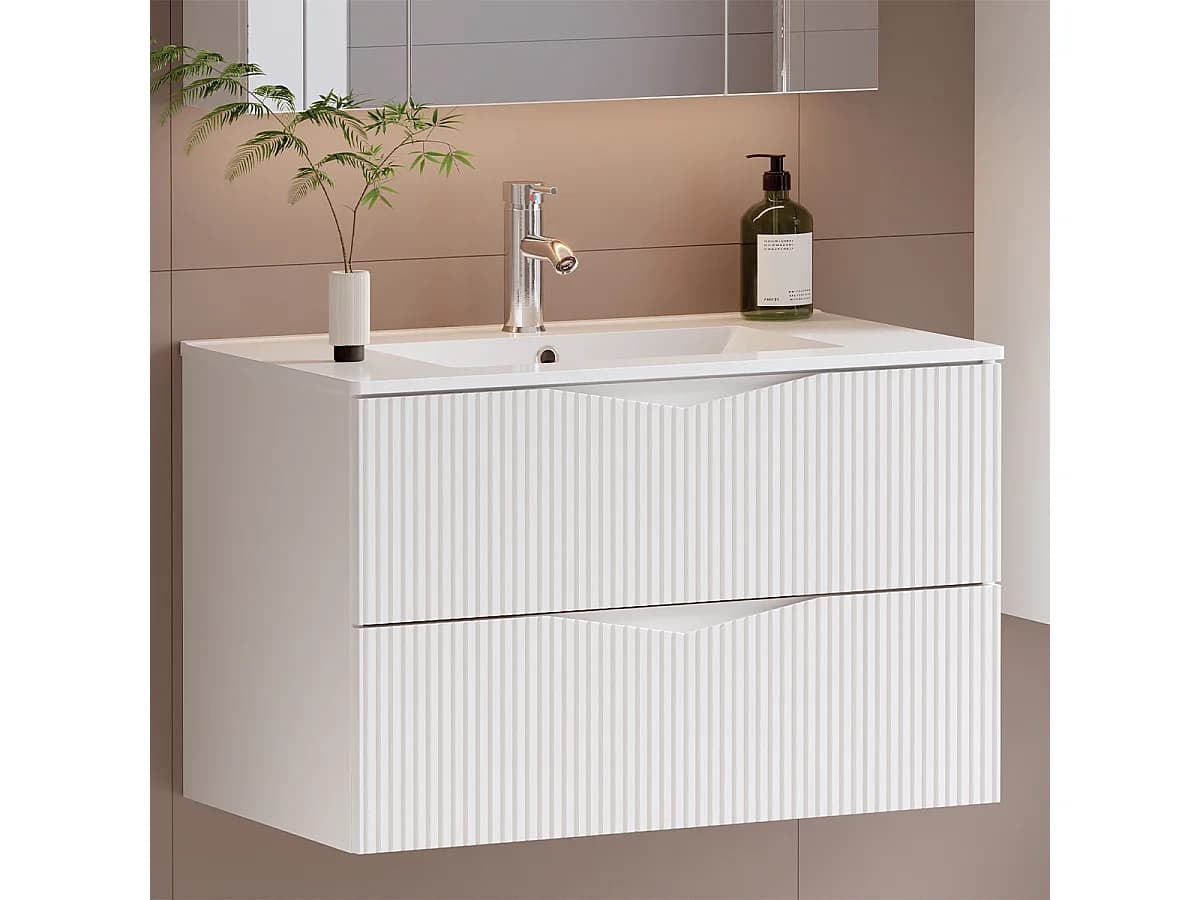 Meuble sous-vasque 80cm Tao Blanc