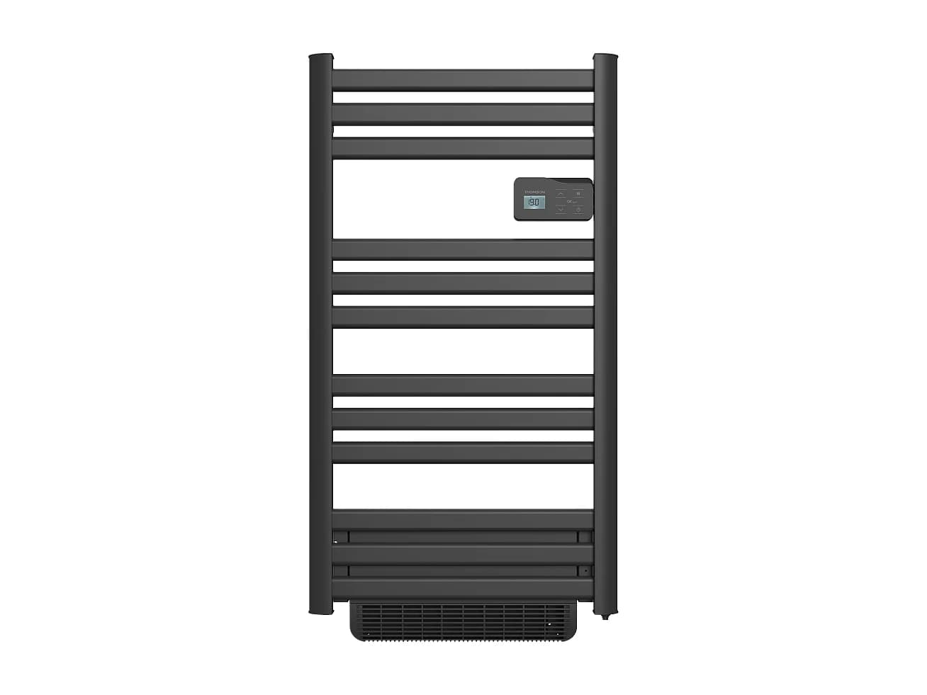 Sèche-serviette électrique sans fluide connecté WiFi avec soufflerie 500 + 1000W Thomson COSMO noir