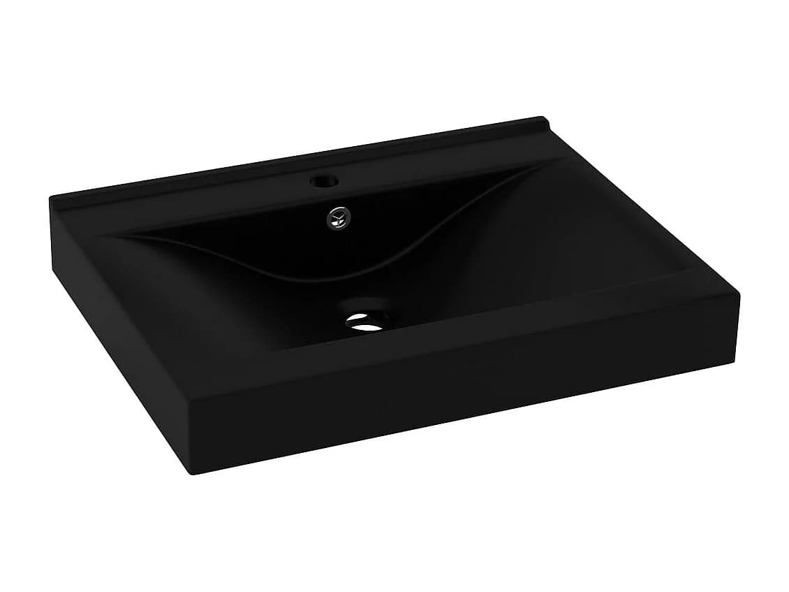 Lavabo salle de bain noire 60 x 46 x 16 cm 02_0002772