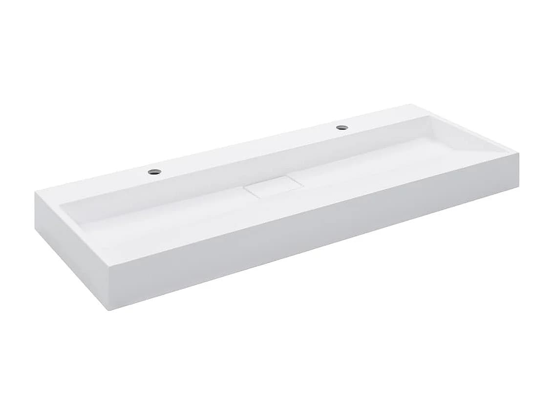 Lavabo salle de bain blanche 120 x 46 x 11 cm 02_0002637