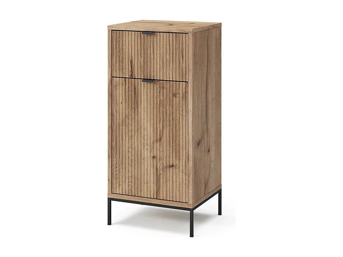 Meuble salle de bain chêne viking 40x35x87 eliza