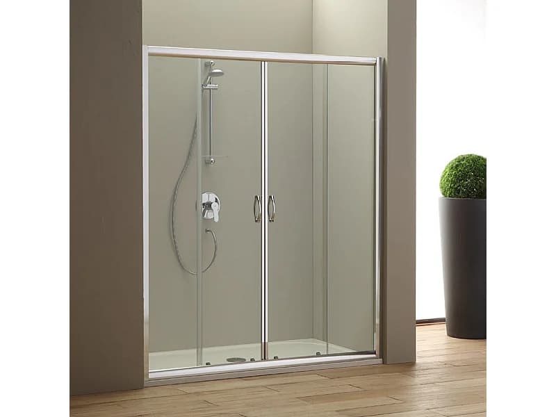 Porte De Douche Coulissante Grande En Niche 180 Cm Giada