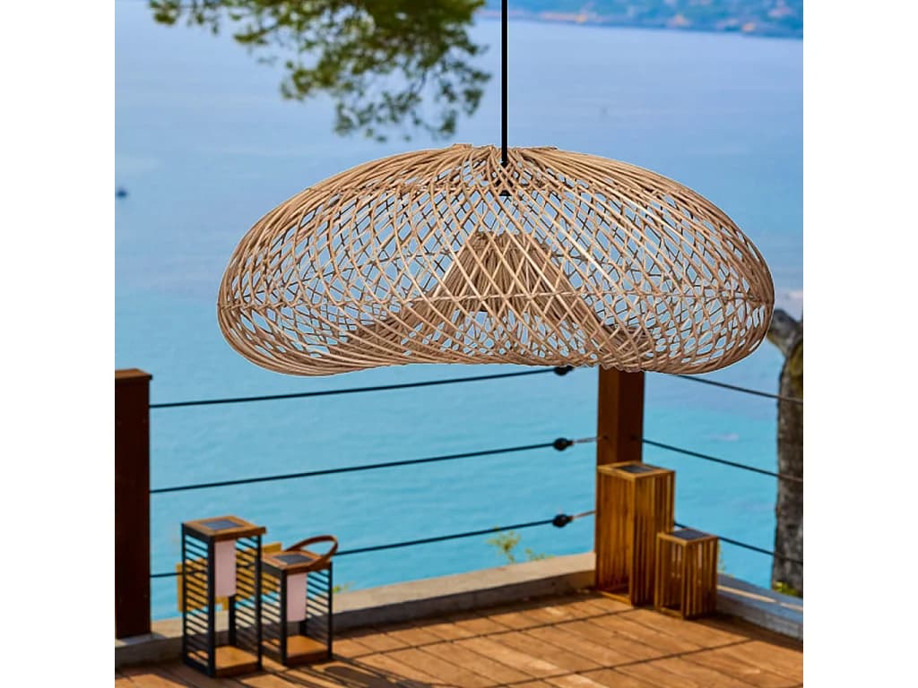 Abat jour naturel seul SEVIA H35cm