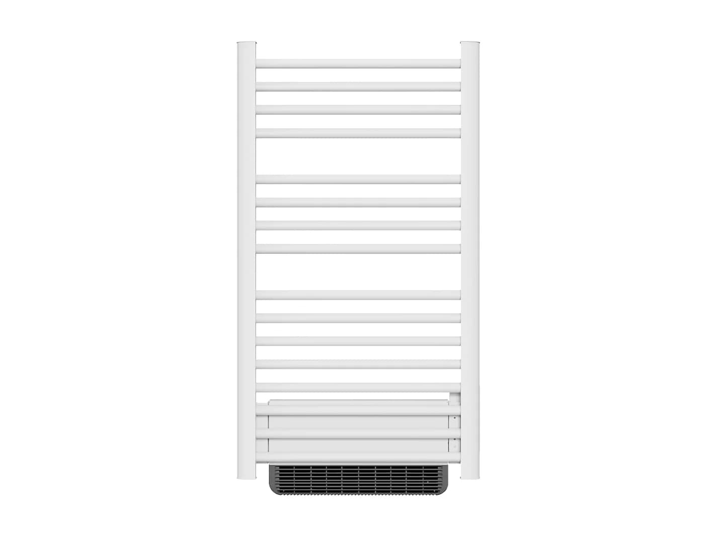 Sèche-serviette électrique sans fluide avec soufflerie 500W+1000W H.100,5xL54cm Bestherm HESTIA blanc