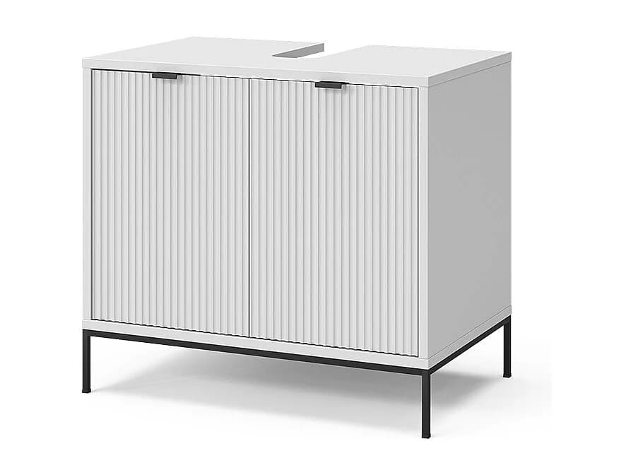 Meuble sous-lavabo blanc 70x45.1x63 eliza