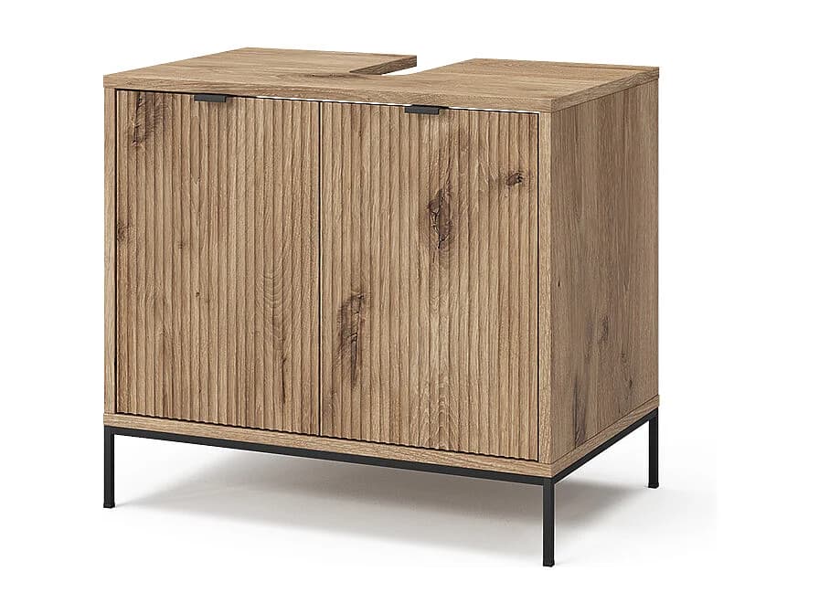 Meuble sous-lavabo chêne viking 70x45.1x63 eliza