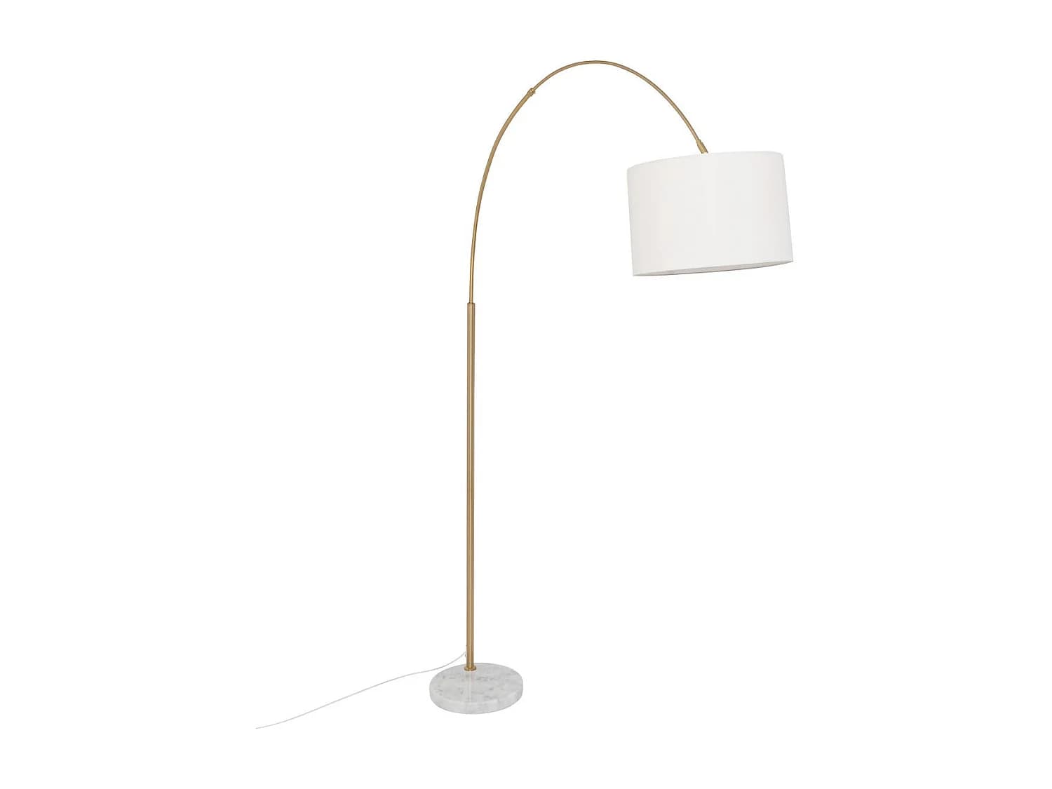 Lampadaire Design Arc "Tilio" 195cm Doré