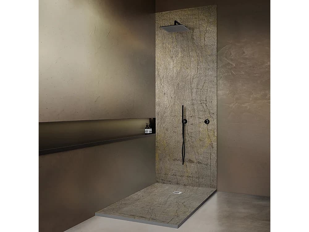 Receveur de douche pierre naturelle ardoise claire 140x90 cm