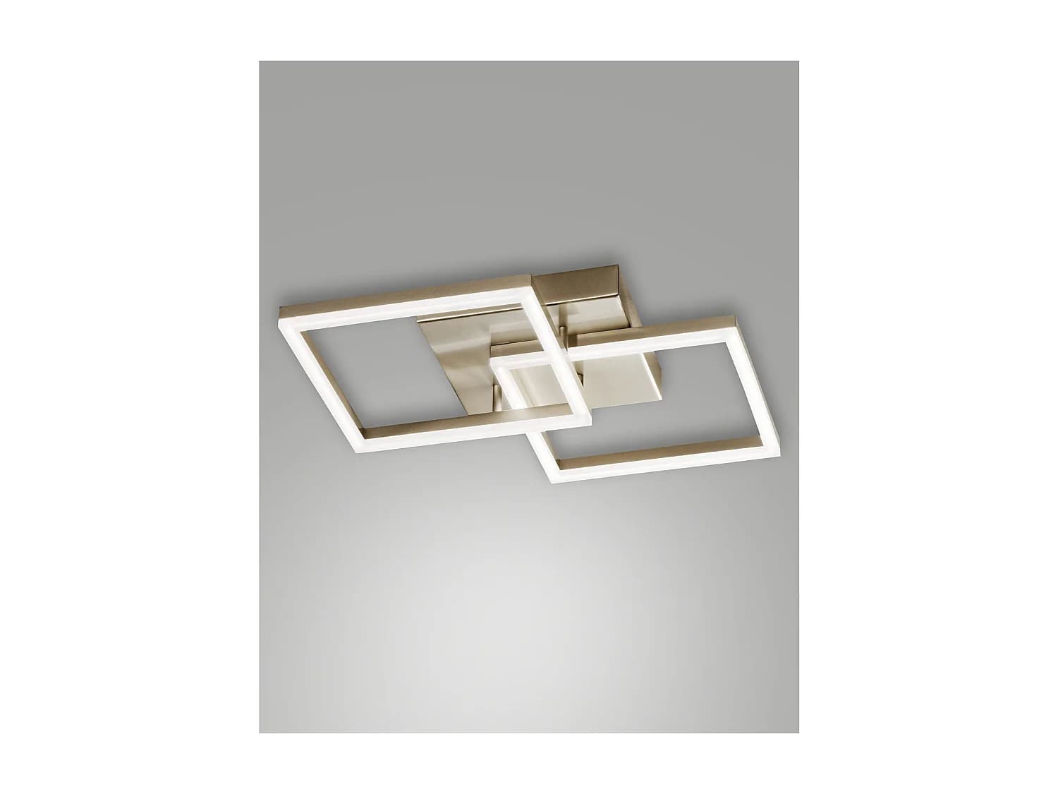 Plafonnier LED moderne BARD 39W Or Mat 3394-22-225 Fabas Luce