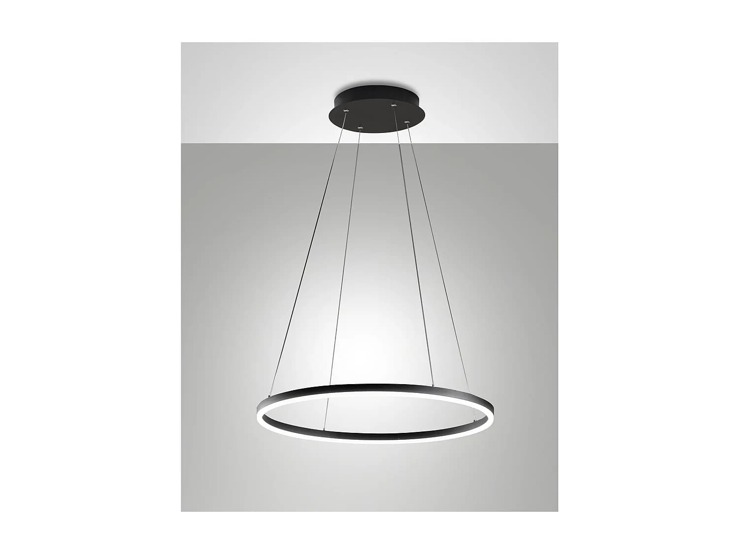 GIOTTO Lustre suspendu LED 36W noir 3508-40-101 Fabas Luce