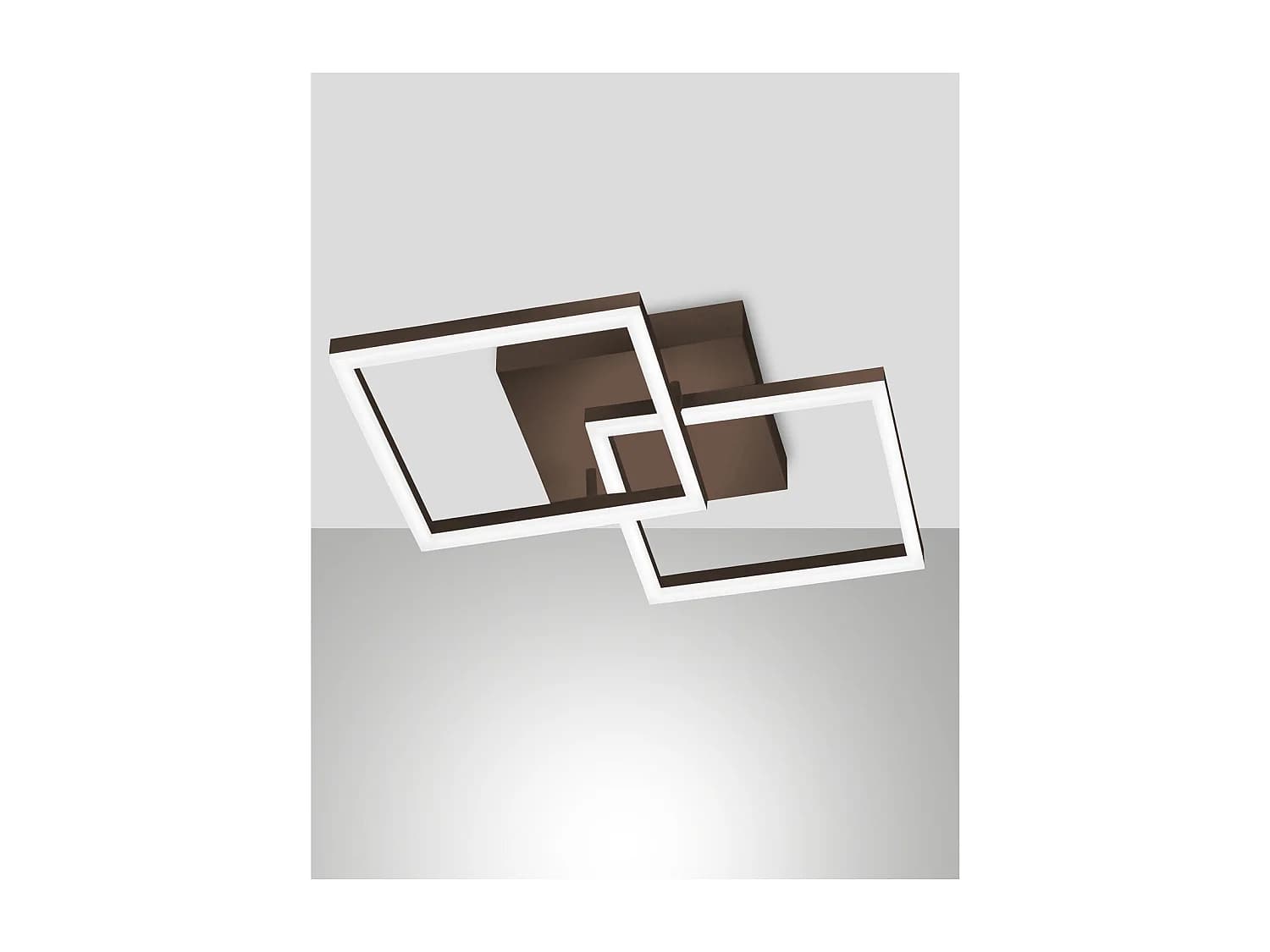 BARD plafonnier LED moderne 39W Corten 3394-22-361 Fabas Luce