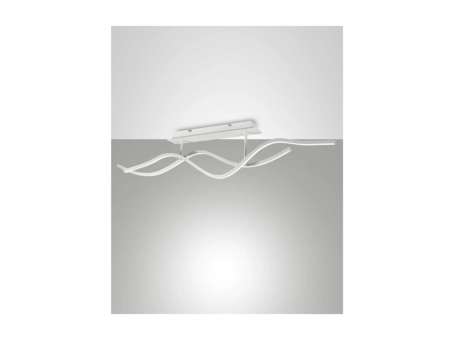 Plafonnier suspendu Sinuo LED 36W blanc 3666-65-102 Fabas Luce