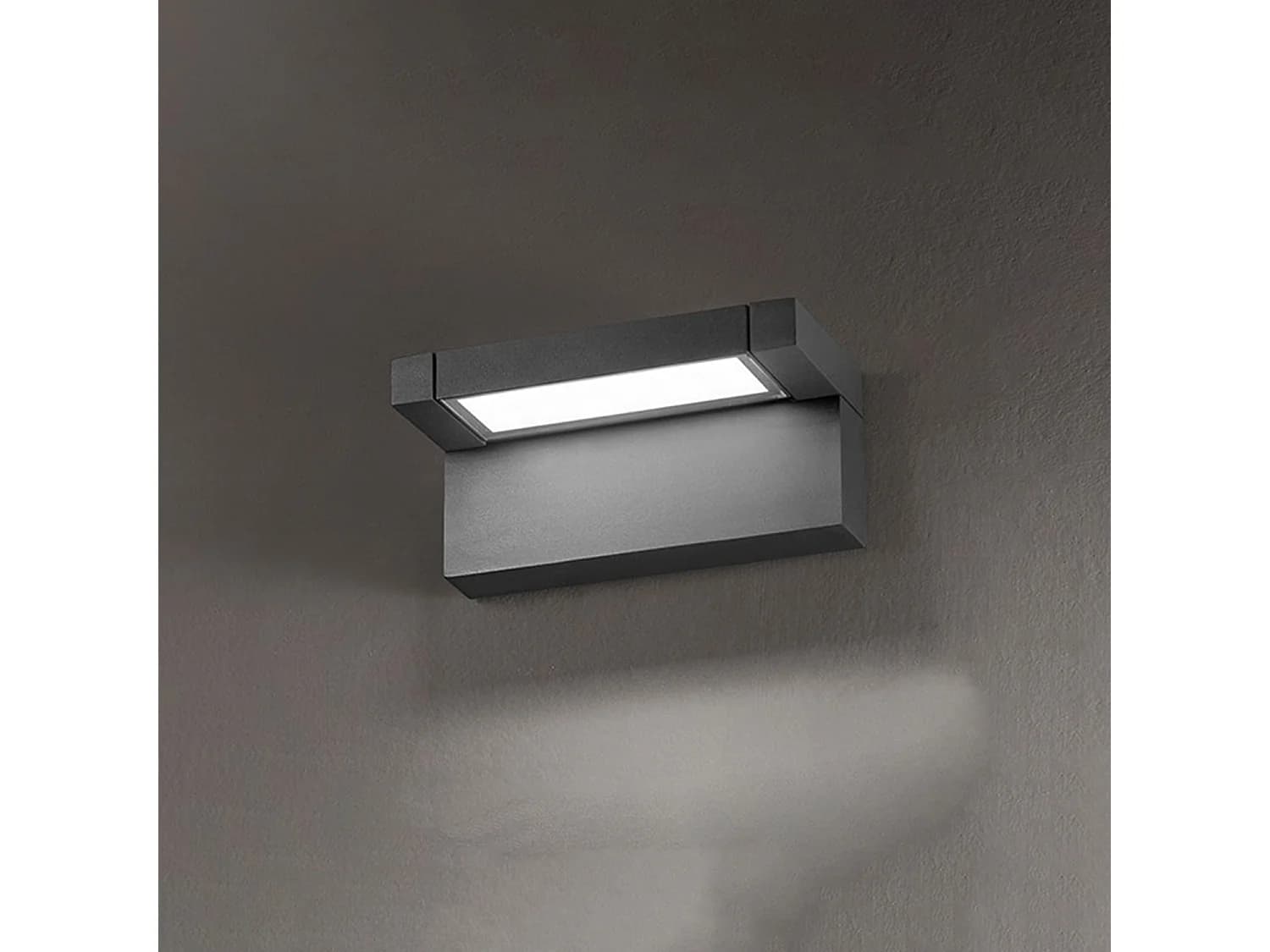 Applique Murale Led 36W, Température De Couleur 3000-4000K, Orientable À 340, 2900 Lm, Ip65, 36 Cm, Anthracite - Perenz