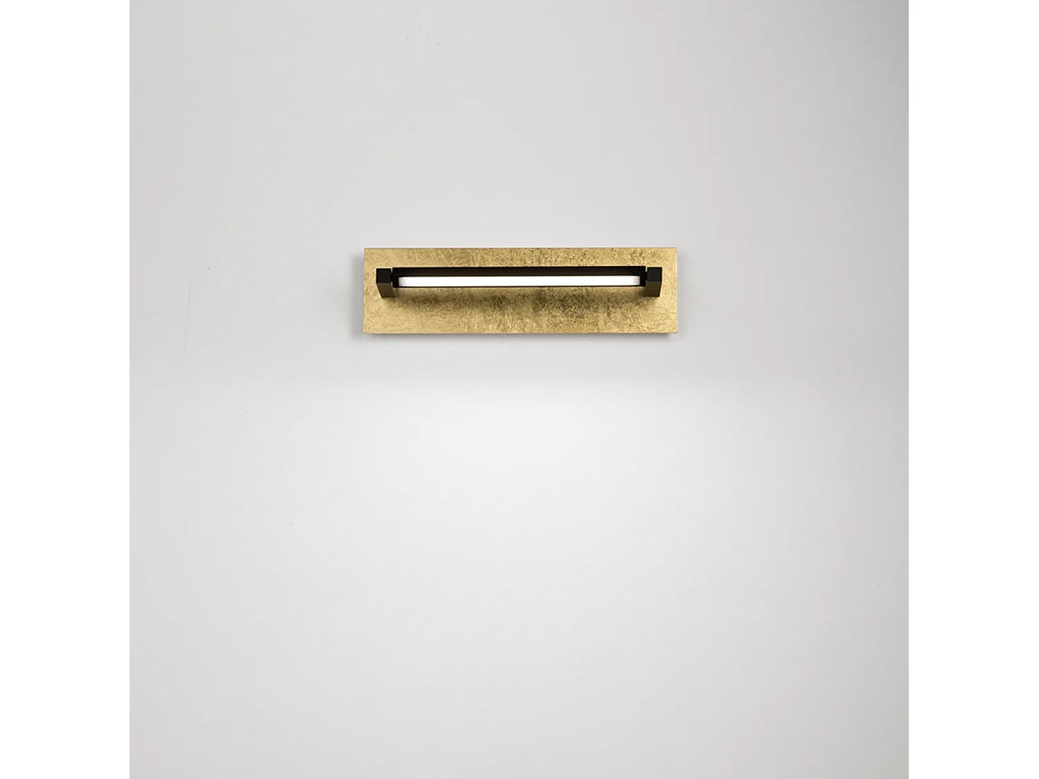 Foglia - Applique Led 12W, Cct 2700K-4000K, L.43 Cm, Orientable À 340, 960 Lm, Ip20 - Perenz - Feuille D'Or