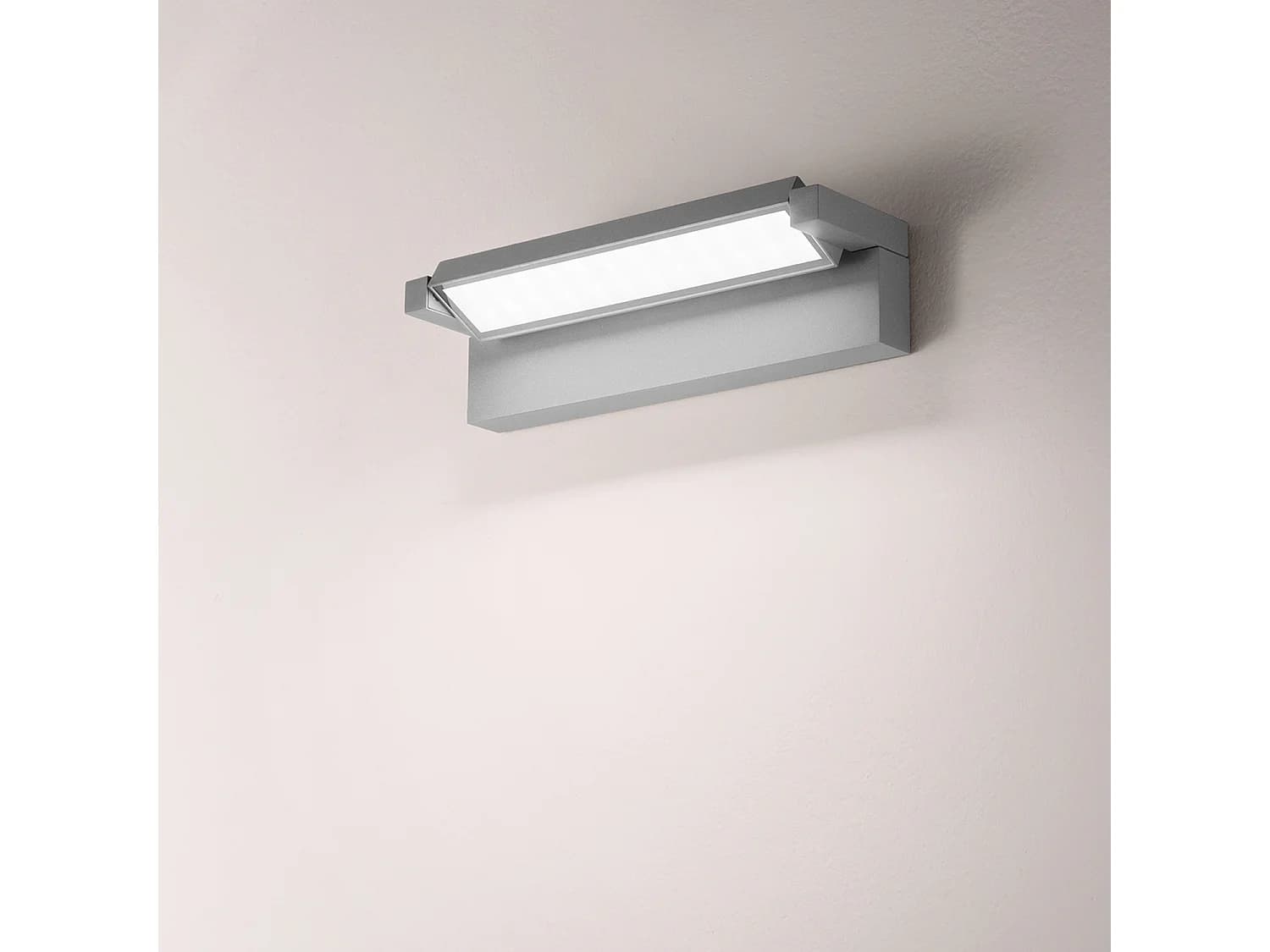 Applique Murale Led 36W Orientable 340° Perenz Gris Clair 3000-4000K 2900 Lm Ip65 Hauteur 36 Cm