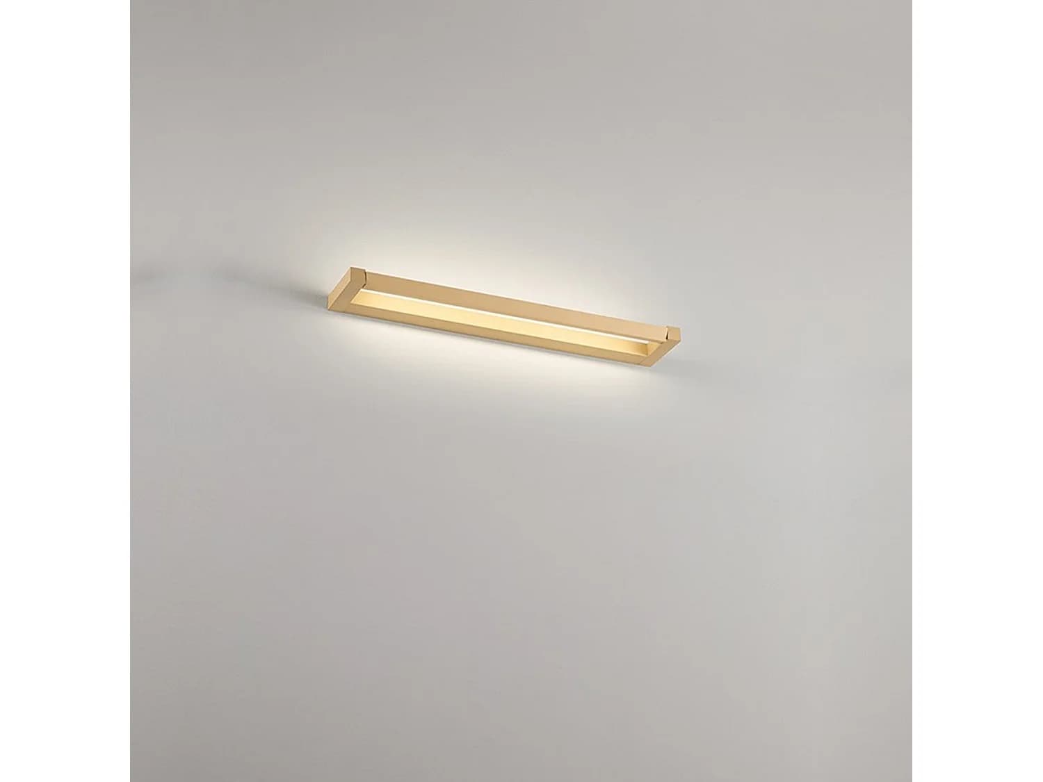 Applique Murale Led Slim 12 W, Cct 2700 K-4000K, L. 39,2 Cm, Orientable, 960 Lm, Ip20 - Perenz - Doré