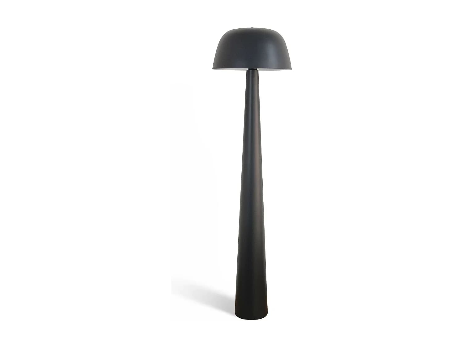 Now's Home - Lampadaire En Métal Noir Mat 40x40x150cm Kalysta