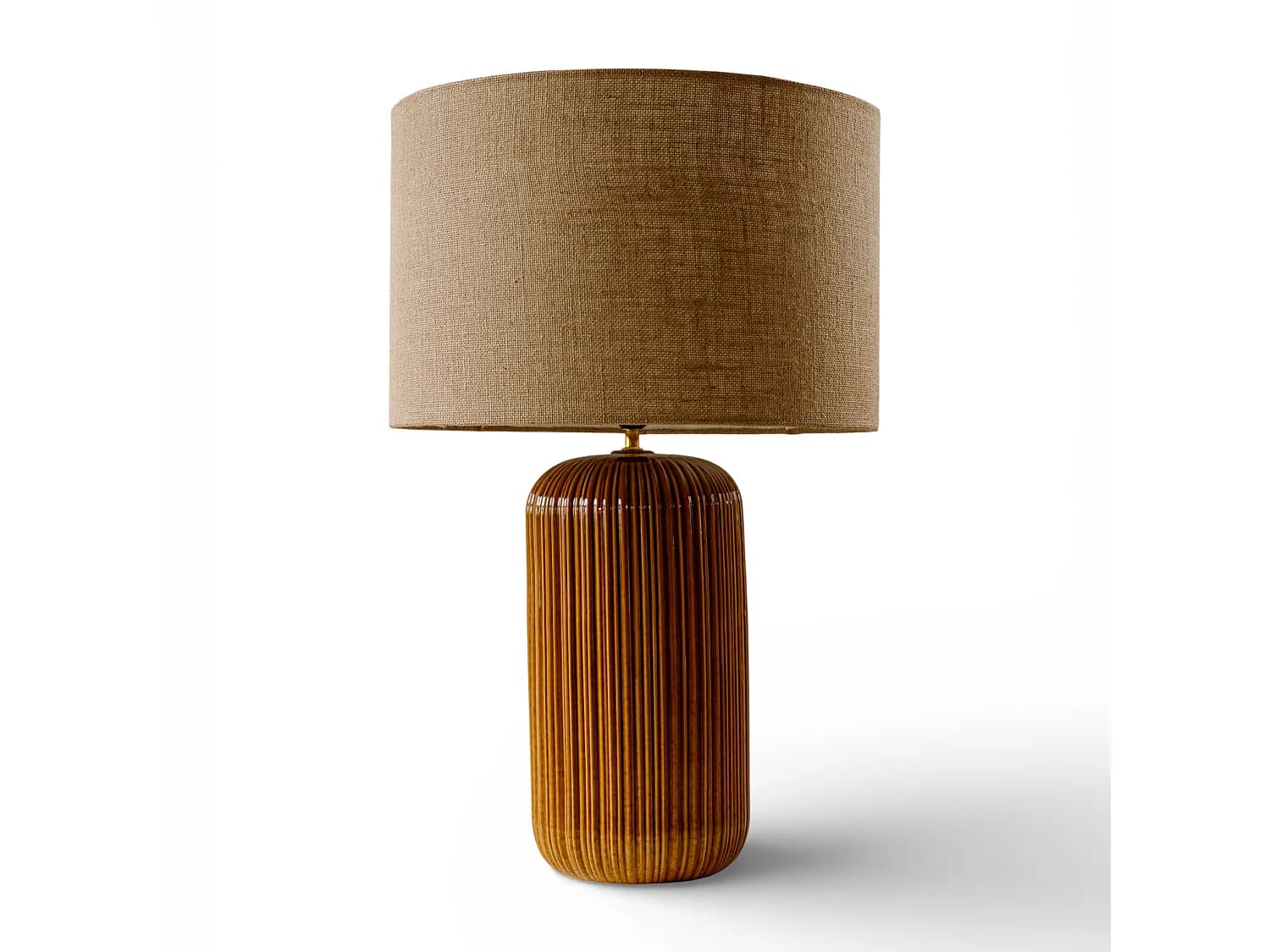 Lampe de table 79 cm - Marron - Lampe à poser en relief - Indore Home