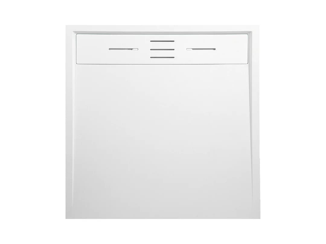 Receveur Résine 90 x 90 Façon Ardoise Blanc - Essebagno