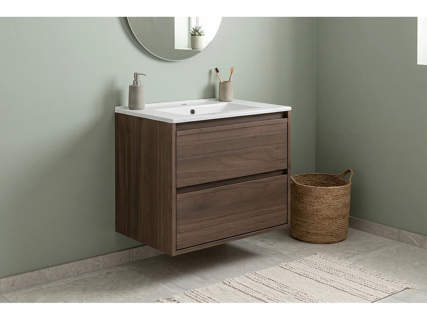 Ensemble de meubles Costano Villa 60cm avec lavabo de meuble Lava