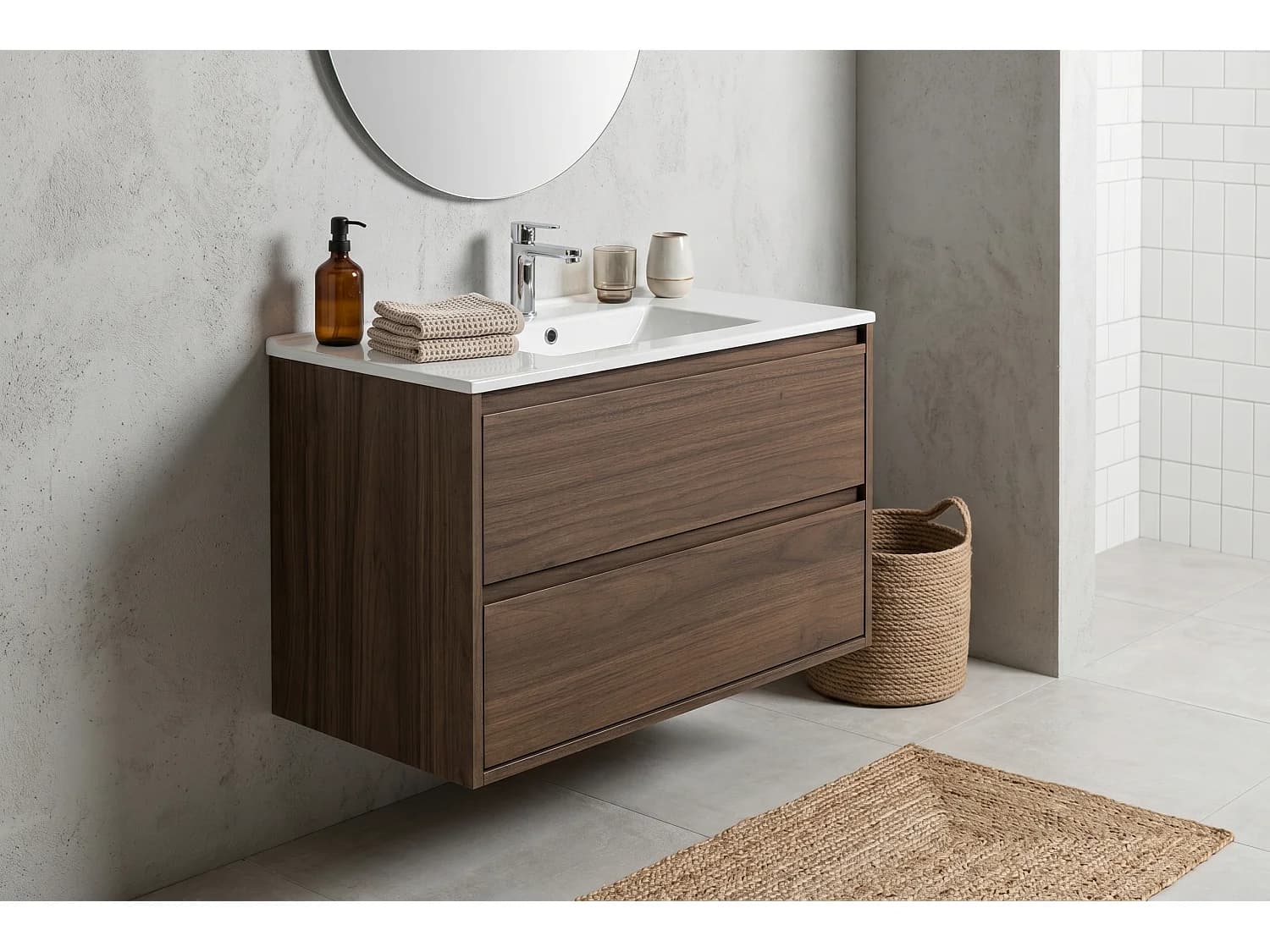 Ensemble de meubles Costano Villa 80cm avec lavabo Lava