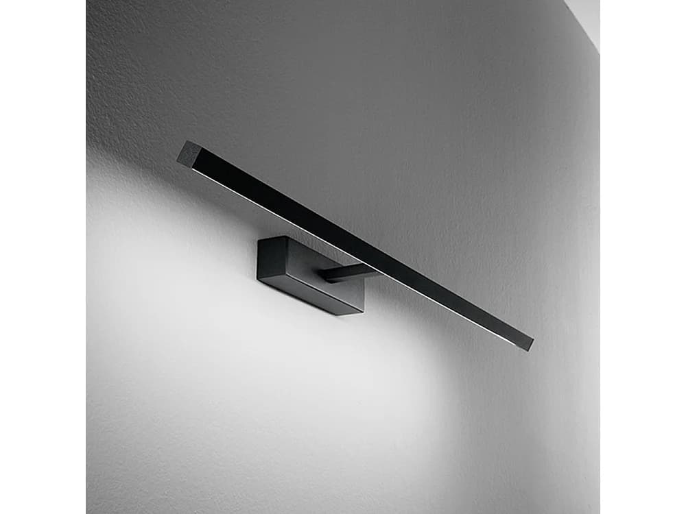 Applique Led Métal Noir 16W, Cct 3000K/4000K/6000K, Diffuseur Orientable, Design Moderne Pour Intérieur Et Extérieur Par Perenz Illuminazione