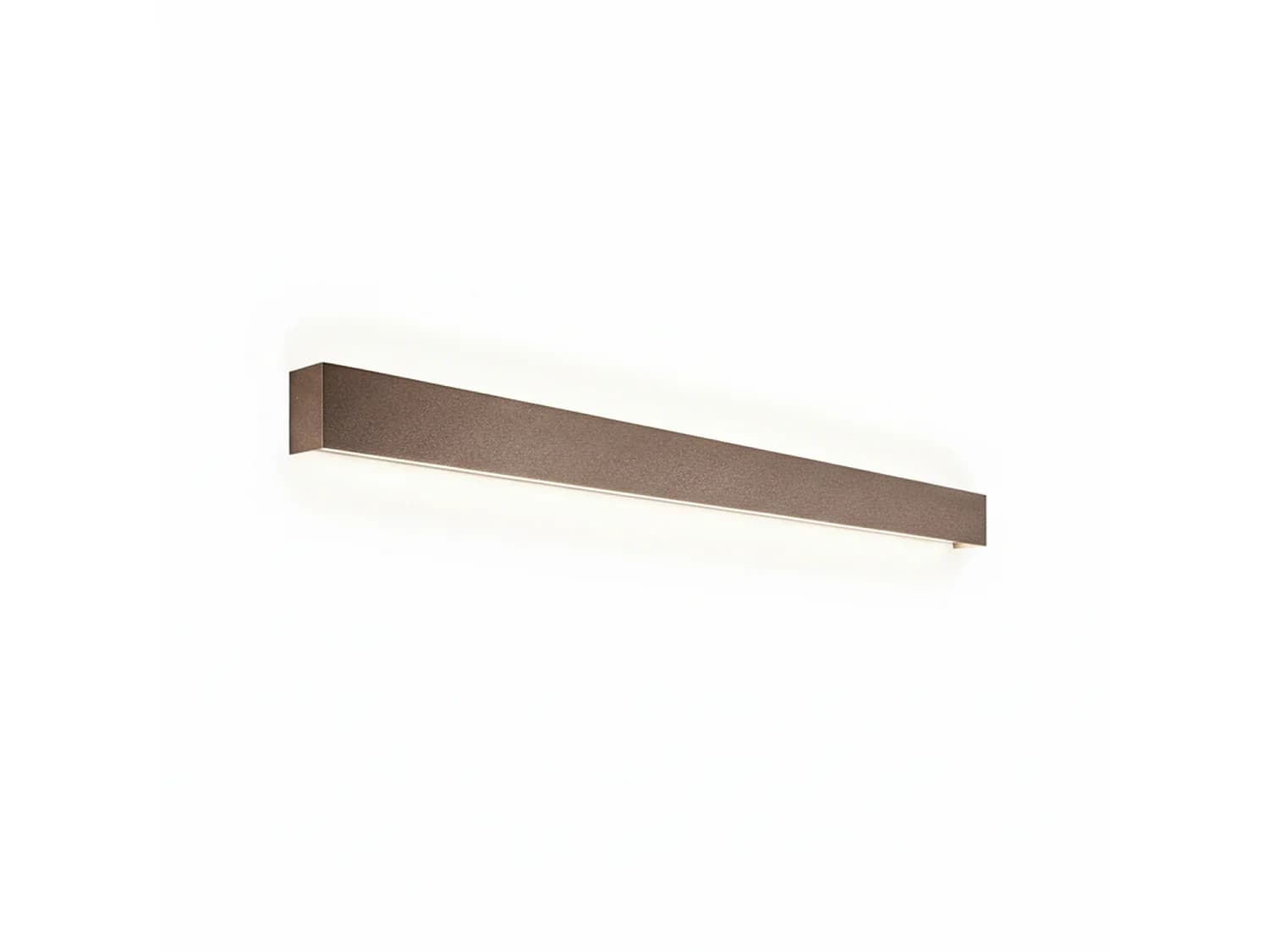 Applique Led En Aluminium Série 8278, Couleur Marron Métallisé, 20W 3000K, Design Moderne Et Ultra-Fin Pour Éclairage Intérieur Raffiné - Perenz