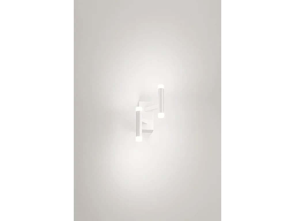 Applique Led En Métal Blanc Mat, Design Moderne Avec Diffuseur Satiné, 12W 3000K, Dimmable Pour Éclairage D'Intérieur - Marque Perenz Moderne