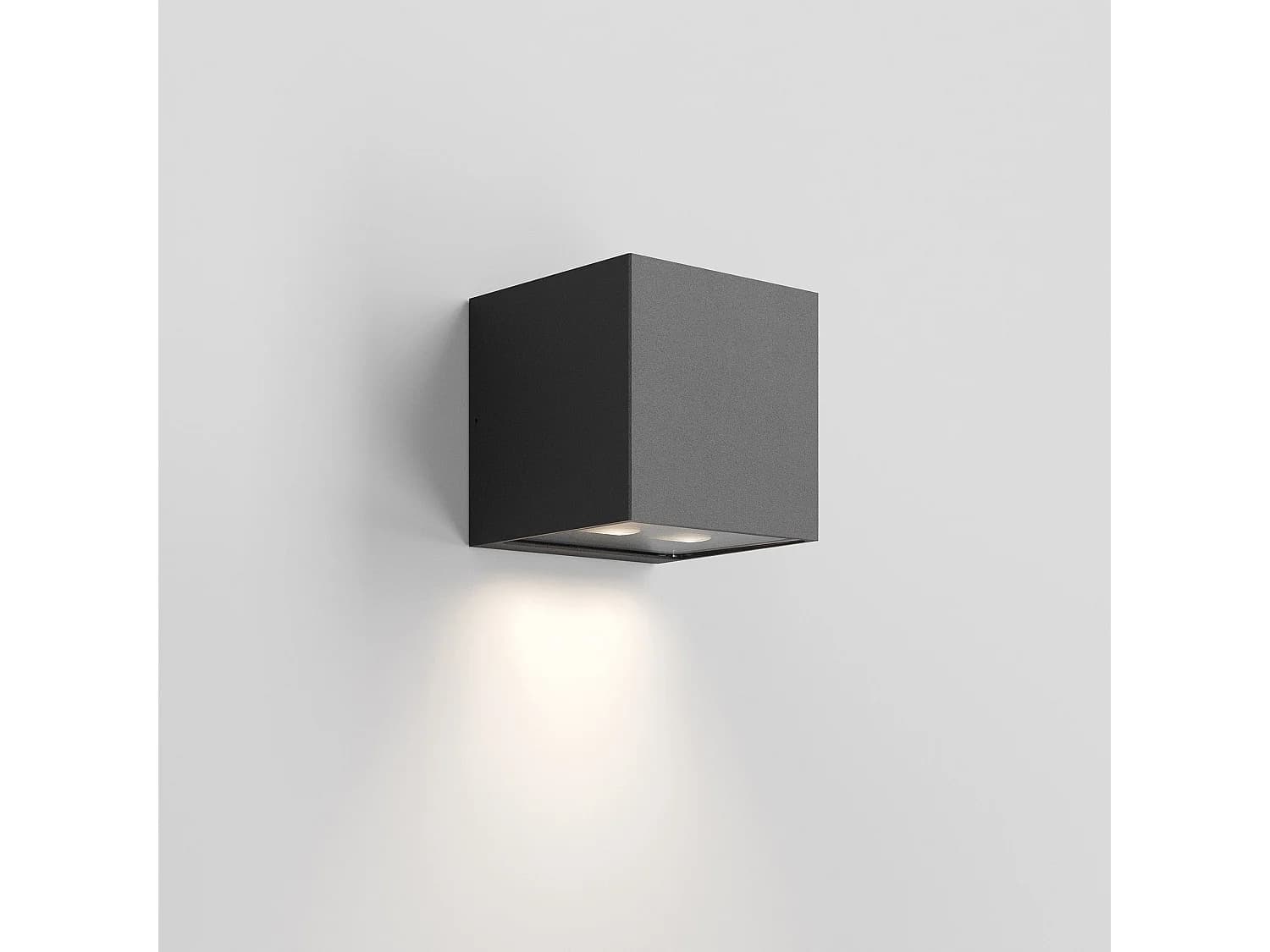 Forward Applique D'Extérieur À 2 Lumières Asymétrique, Structure En Aluminium, Led Intégrée 10,5W 3000K, Finition Noire, Design Compact Ip54