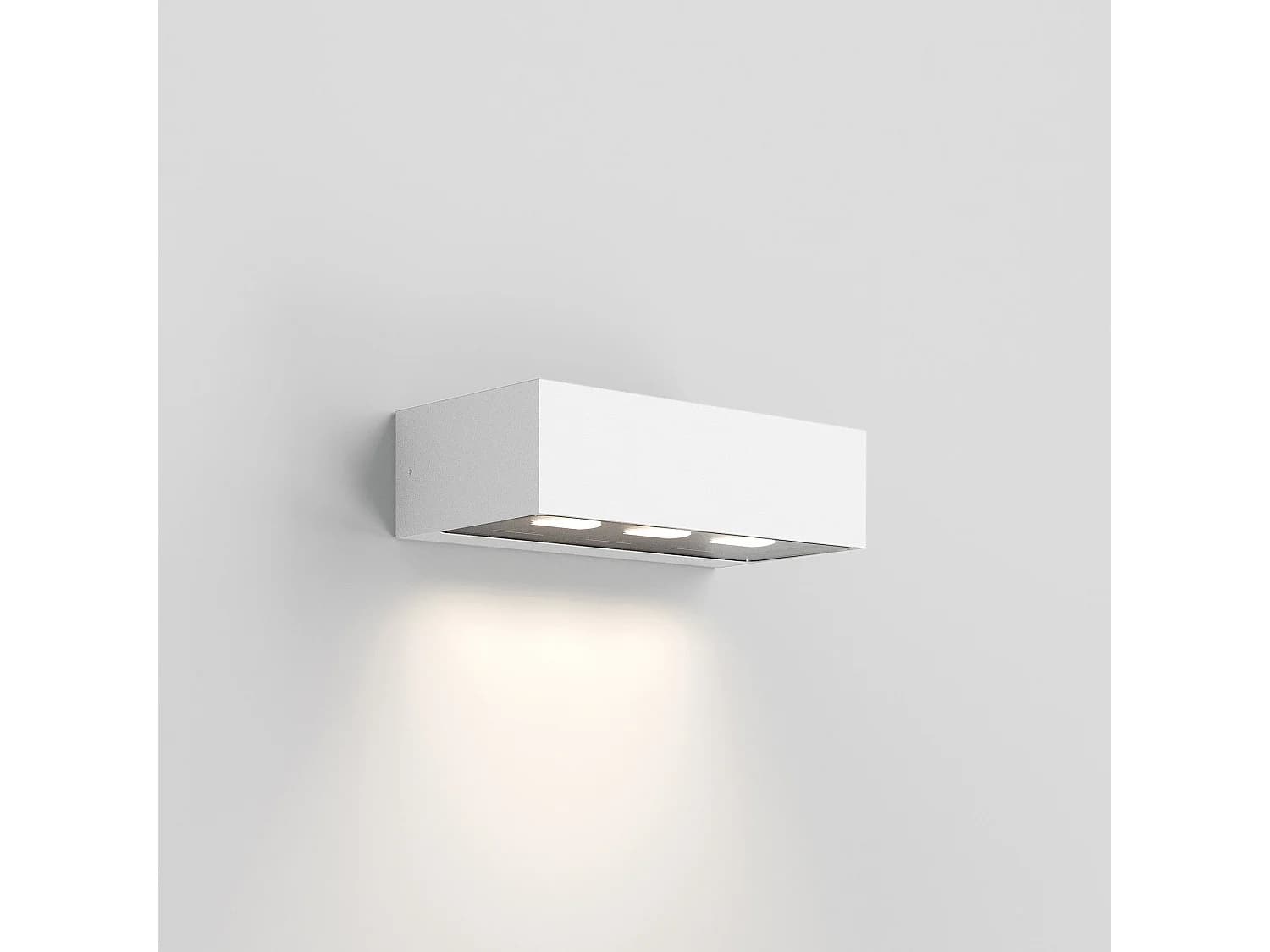 Forward Applique D'Extérieur À 3 Lumières Led Asymétriques, Structure En Aluminium Blanc, Design Moderne Pour L'Éclairage De Façades 15,5W