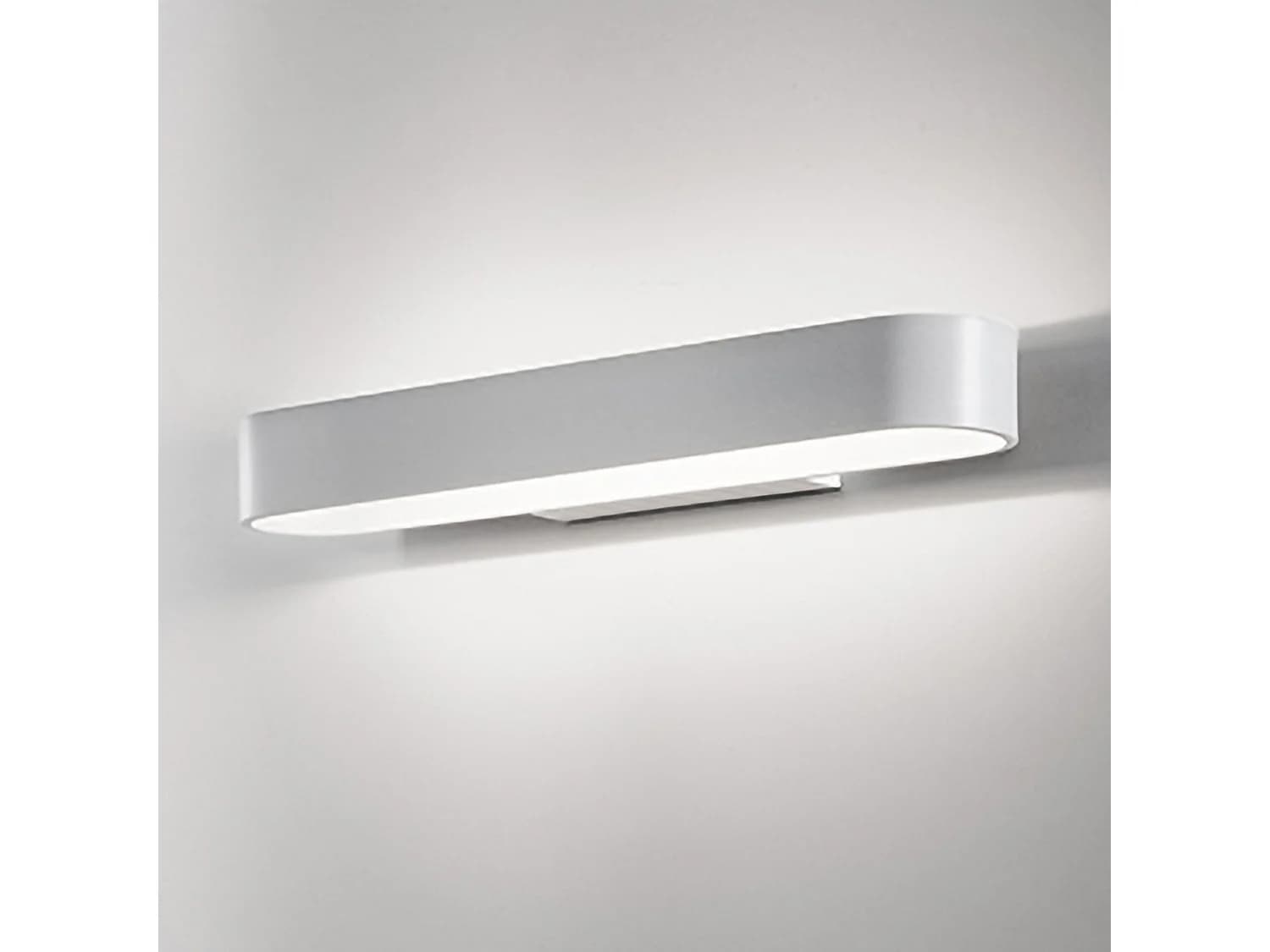 Applique Cip En Aluminium Moulé Sous Pression Blanc Mat, Design Minimaliste Et Moderne Avec Technologie Led Intégrée De 12.5W, 3000K, 26X5X11 Cm