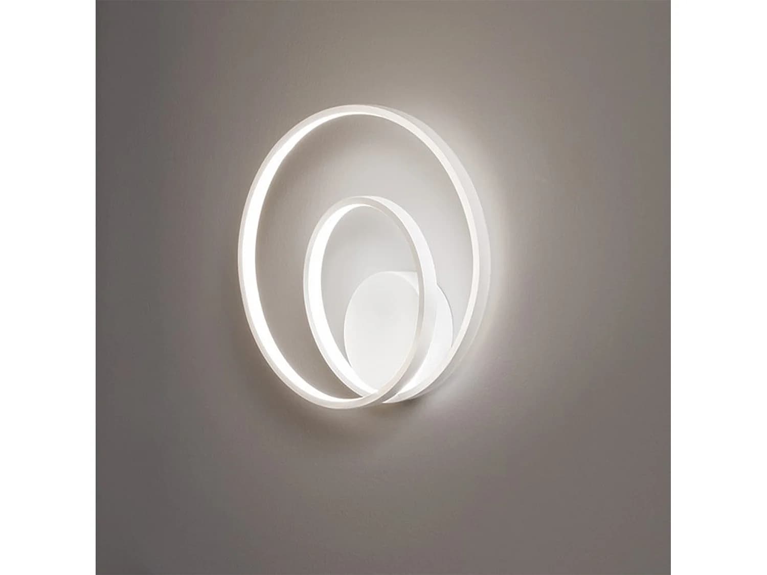 Applique Led En Métal Collection 6619 Couleur Blanc Mat 28W Dimmable Cct 3000K-4000K-6000K Diamètre 30 Cm - Perenz Luminaire Moderne De Qualité